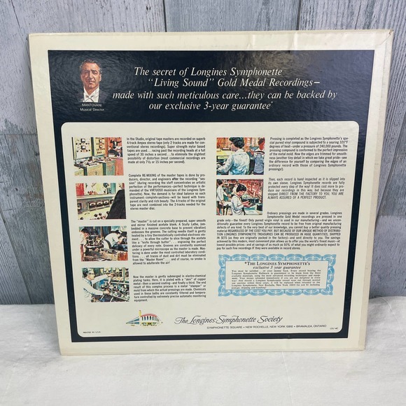 Vintage 1966 America The Beautiful Longines Symphonette Music LP Vinyl Record - Picture 2 of 2